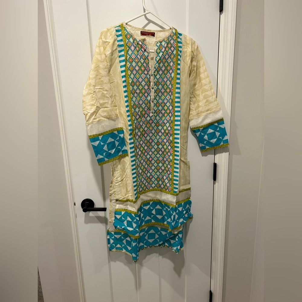 Colorful Geometric Patterned Dress